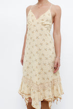 Load image into Gallery viewer, Vintage x Made in Thailand x Light Yellow Floral Midi Dress (S, M)