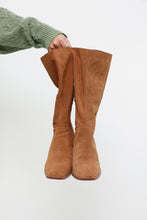 Load image into Gallery viewer, Modern x Camel Suede Heeled Slouch Boot (8.5, 9)