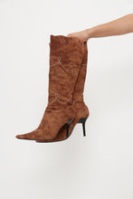Load image into Gallery viewer, Vintage x Camel Faux Suede Boot (7.5, 8)