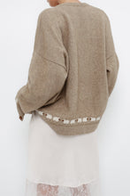 Load image into Gallery viewer, Vintage x Made in New Zealand x Beige Sheep Patterned Soft Cardigan (XS-L)