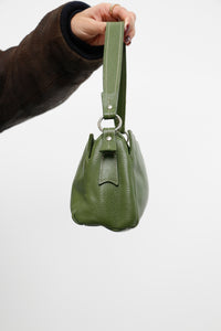 Vintage x DANIER LEATHER Green Pebble Leather Mini Purse