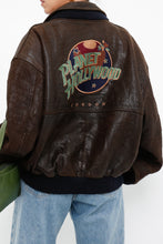 Load image into Gallery viewer, Vintage x PLANET HOLLYWOOD London Leather Reversible Bomber (XS-M)