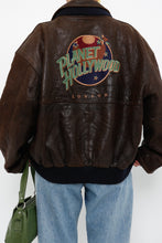 Load image into Gallery viewer, Vintage x PLANET HOLLYWOOD London Leather Reversible Bomber (XS-M)