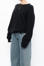 Load image into Gallery viewer, Vintage x Made in England x SAKS FIFTH AVE Black Pure Cashmere Sweater (XS-L)