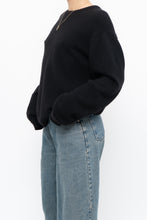 Load image into Gallery viewer, Vintage x Made in England x SAKS FIFTH AVE Black Pure Cashmere Sweater (XS-L)