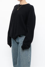 Load image into Gallery viewer, Vintage x Made in England x SAKS FIFTH AVE Black Pure Cashmere Sweater (XS-L)