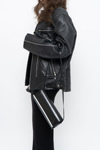 Load image into Gallery viewer, Vintage x Made in Pakistan x Black Faded Detailed Biker Jacket (S-L)