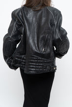 Load image into Gallery viewer, Vintage x Made in Pakistan x Black Faded Detailed Biker Jacket (S-L)