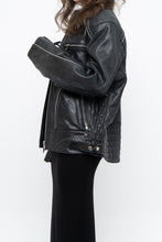 Load image into Gallery viewer, Vintage x Made in Pakistan x Black Faded Detailed Biker Jacket (S-L)