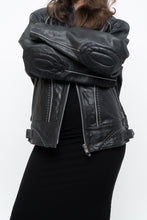 Load image into Gallery viewer, Vintage x Made in Pakistan x Black Faded Detailed Biker Jacket (S-L)