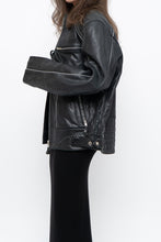 Load image into Gallery viewer, Vintage x Made in Pakistan x Black Faded Detailed Biker Jacket (S-L)