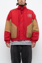 Load image into Gallery viewer, Vintage x Made in Korea x SF 49ERS Red, Gold Puffer Jacket (M-XL)