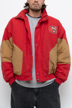 Load image into Gallery viewer, Vintage x Made in Korea x SF 49ERS Red, Gold Puffer Jacket (M-XL)