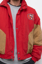 Load image into Gallery viewer, Vintage x Made in Korea x SF 49ERS Red, Gold Puffer Jacket (M-XL)