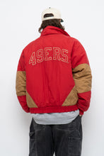 Load image into Gallery viewer, Vintage x Made in Korea x SF 49ERS Red, Gold Puffer Jacket (M-XL)