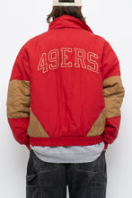 Load image into Gallery viewer, Vintage x Made in Korea x SF 49ERS Red, Gold Puffer Jacket (M-XL)