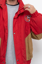 Load image into Gallery viewer, Vintage x Made in Korea x SF 49ERS Red, Gold Puffer Jacket (M-XL)