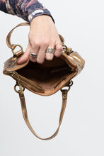 Load image into Gallery viewer, Vintage x Bronze Metallic Rhinestone Mini Purse