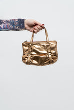 Load image into Gallery viewer, Vintage x Bronze Metallic Rhinestone Mini Purse