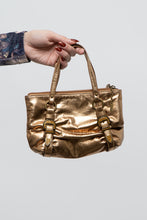 Load image into Gallery viewer, Vintage x Bronze Metallic Rhinestone Mini Purse