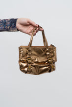 Load image into Gallery viewer, Vintage x Bronze Metallic Rhinestone Mini Purse