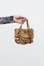 Load image into Gallery viewer, Vintage x Bronze Metallic Rhinestone Mini Purse