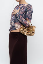 Load image into Gallery viewer, Vintage x Bronze Metallic Rhinestone Mini Purse