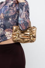 Load image into Gallery viewer, Vintage x Bronze Metallic Rhinestone Mini Purse