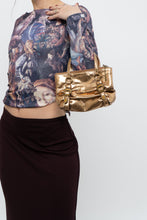 Load image into Gallery viewer, Vintage x Bronze Metallic Rhinestone Mini Purse