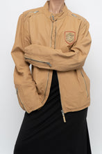 Load image into Gallery viewer, Vintage x DIESEL Tan Leather Emblem Biker Jacket (M-XL)