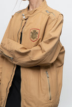 Load image into Gallery viewer, Vintage x DIESEL Tan Leather Emblem Biker Jacket (M-XL)