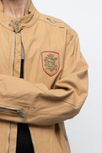Load image into Gallery viewer, Vintage x DIESEL Tan Leather Emblem Biker Jacket (M-XL)