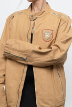 Load image into Gallery viewer, Vintage x DIESEL Tan Leather Emblem Biker Jacket (M-XL)