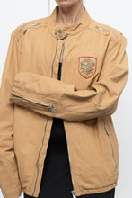 Load image into Gallery viewer, Vintage x DIESEL Tan Leather Emblem Biker Jacket (M-XL)