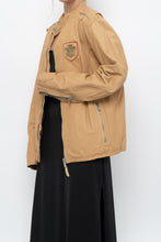 Load image into Gallery viewer, Vintage x DIESEL Tan Leather Emblem Biker Jacket (M-XL)