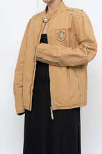 Load image into Gallery viewer, Vintage x DIESEL Tan Leather Emblem Biker Jacket (M-XL)