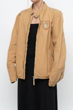 Load image into Gallery viewer, Vintage x DIESEL Tan Leather Emblem Biker Jacket (M-XL)
