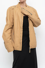 Load image into Gallery viewer, Vintage x DIESEL Tan Leather Emblem Biker Jacket (M-XL)