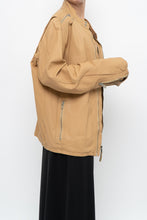 Load image into Gallery viewer, Vintage x DIESEL Tan Leather Emblem Biker Jacket (M-XL)