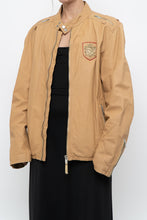 Load image into Gallery viewer, Vintage x DIESEL Tan Leather Emblem Biker Jacket (M-XL)