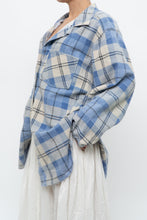 Load image into Gallery viewer, Vintage x Baby Blue Plaid Flannel (S-XL)
