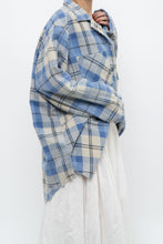 Load image into Gallery viewer, Vintage x Baby Blue Plaid Flannel (S-XL)