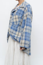 Load image into Gallery viewer, Vintage x Baby Blue Plaid Flannel (S-XL)