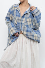 Load image into Gallery viewer, Vintage x Baby Blue Plaid Flannel (S-XL)