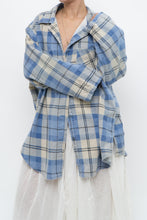 Load image into Gallery viewer, Vintage x Baby Blue Plaid Flannel (S-XL)