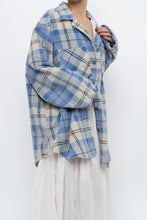 Load image into Gallery viewer, Vintage x Baby Blue Plaid Flannel (S-XL)
