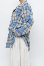 Load image into Gallery viewer, Vintage x Baby Blue Plaid Flannel (S-XL)
