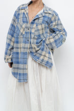 Load image into Gallery viewer, Vintage x Baby Blue Plaid Flannel (S-XL)