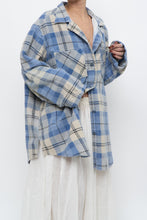 Load image into Gallery viewer, Vintage x Baby Blue Plaid Flannel (S-XL)