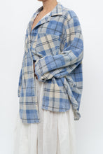 Load image into Gallery viewer, Vintage x Baby Blue Plaid Flannel (S-XL)